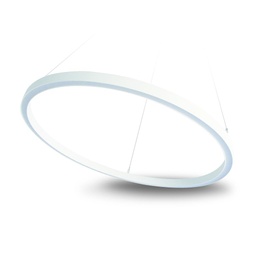 [SAT-SING60-WH-4k] LP-DECO-SATURNE SLIM 60-4000K-35W-DIM-0/10V WHITE